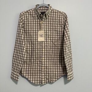 abercrombie&fitch Men’s Plaid Cotton Grey Shirt‎ Size XS